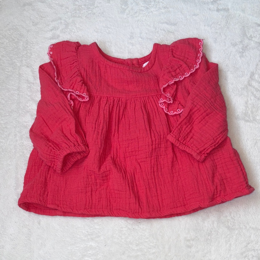 primary Charming pink Ruffled dress